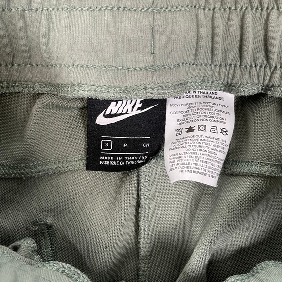 Nike Tech Fleece Joggers Mens S Green Sweatpants Running Pants Drawstring Terry - Picture 4 of 9
